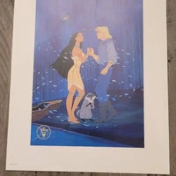 Y2K Vintage 1995 Pocahontas Exclusive commemorative Lithograph - Picture 3 of 4